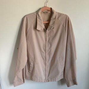 Vintage Men’s/Women's Lightweight Beige Zip-Up Jacket